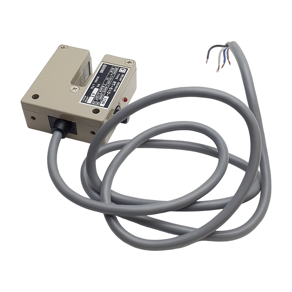 New – Open box Panasonic RT-610-10R Photoelectric Sensor, 10mm SN, NPN, 12-24VDC, 1 Meter Cable