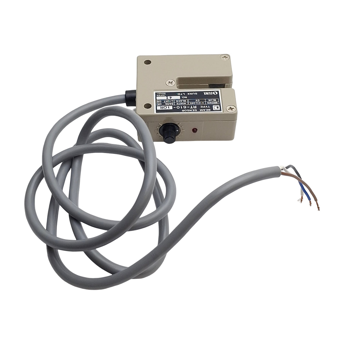 New – Open box Panasonic RT-610-10R Photoelectric Sensor, 10mm SN, NPN, 12-24VDC, 1 Meter Cable