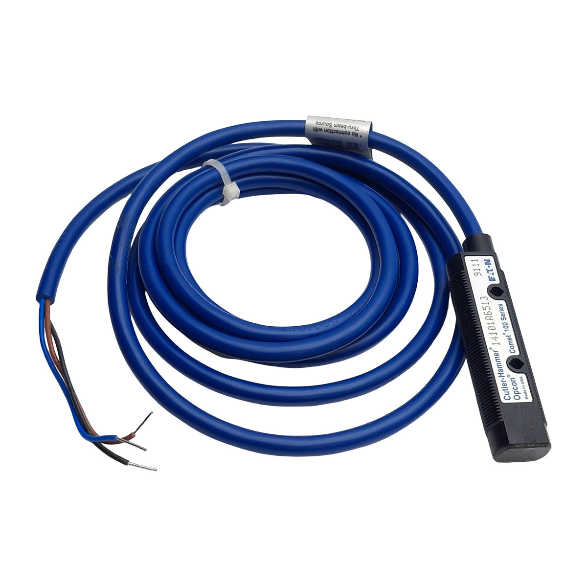 New Eaton 14101A6513 Photoelectric Sensor, NPN, 20-264VAC/15-30VDC, ø18mm, 3-Wire