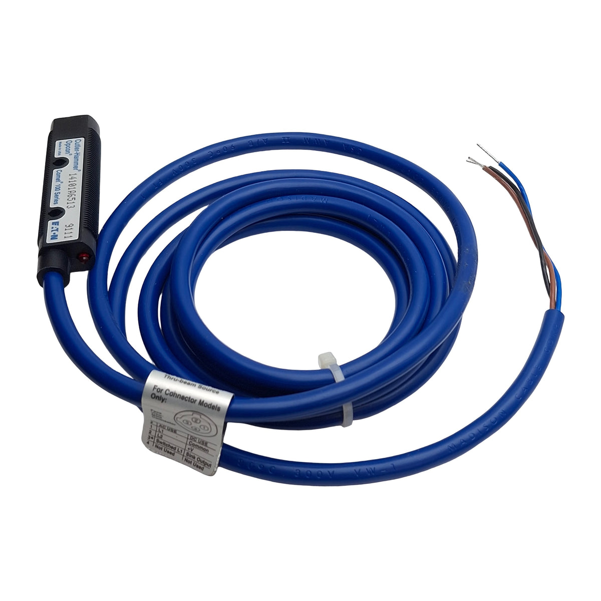 New Eaton 14101A6513 Photoelectric Sensor, NPN, 20-264VAC/15-30VDC, ø18mm, 3-Wire