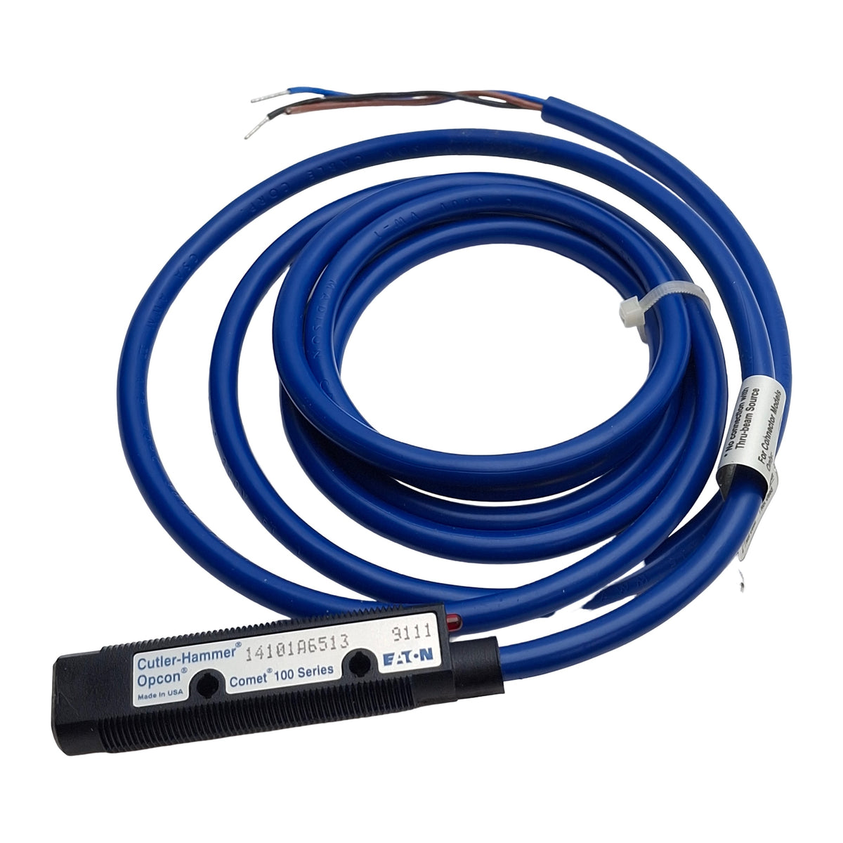 New Eaton 14101A6513 Photoelectric Sensor, NPN, 20-264VAC/15-30VDC, ø18mm, 3-Wire