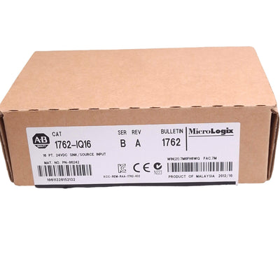 New Allen Bradley 1762-IQ16 Ser B MicroLogix Digital Input Module, 16-Point, 24VDC