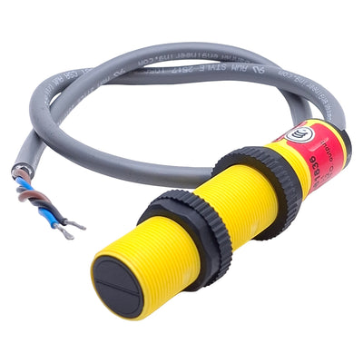 Used Banner S18AW3D-81836 Ez-Beam Photoelectric Sensor SPST, 20-250VAC, 1ft Cable