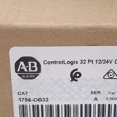 New Allen Bradley 1756-OB32 A ControlLogix Digital Output Module, 32-Point 24VDC