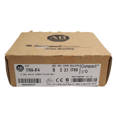 New Allen Bradley 1769-IF4 Ser B CompactLogix Analog Input Module, 4-Channel