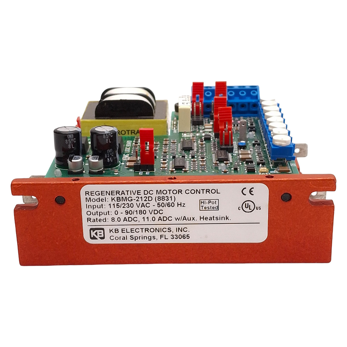 Used KB KBMG-212D (8831) Regenerative DC Motor Control 115/230VAC In, 0-90/180VDC Out