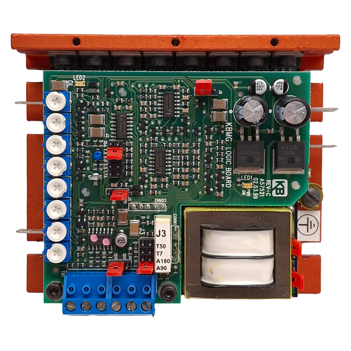 Used KB KBMG-212D (8831) Regenerative DC Motor Control 115/230VAC In, 0-90/180VDC Out