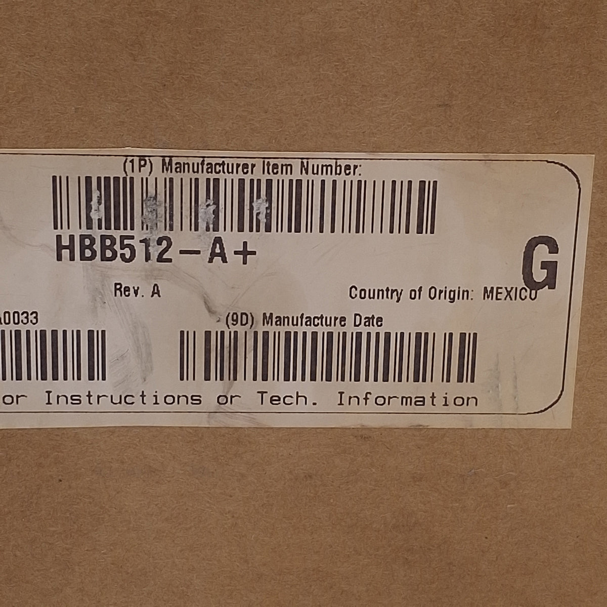 New SL Power HBB512-A+G Dual Output Power Supply 100-240VAC In, 5VDC/9-15VDC Out