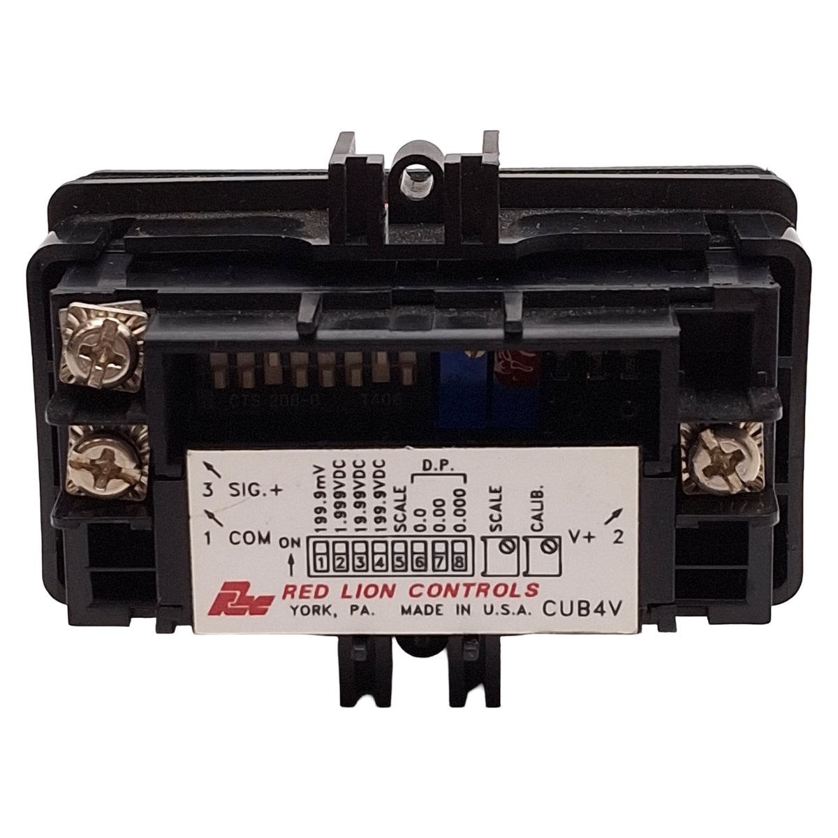 Used Red Lion Controls CUB4V000 Digital DC Voltmeter, ±199.99mV to ±199.99V, 9-28VDC