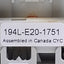 Used Allen Bradley 194L-E20-1751 Ser. A Load Disconnect Switch 1-Pole, 20A 600VAC