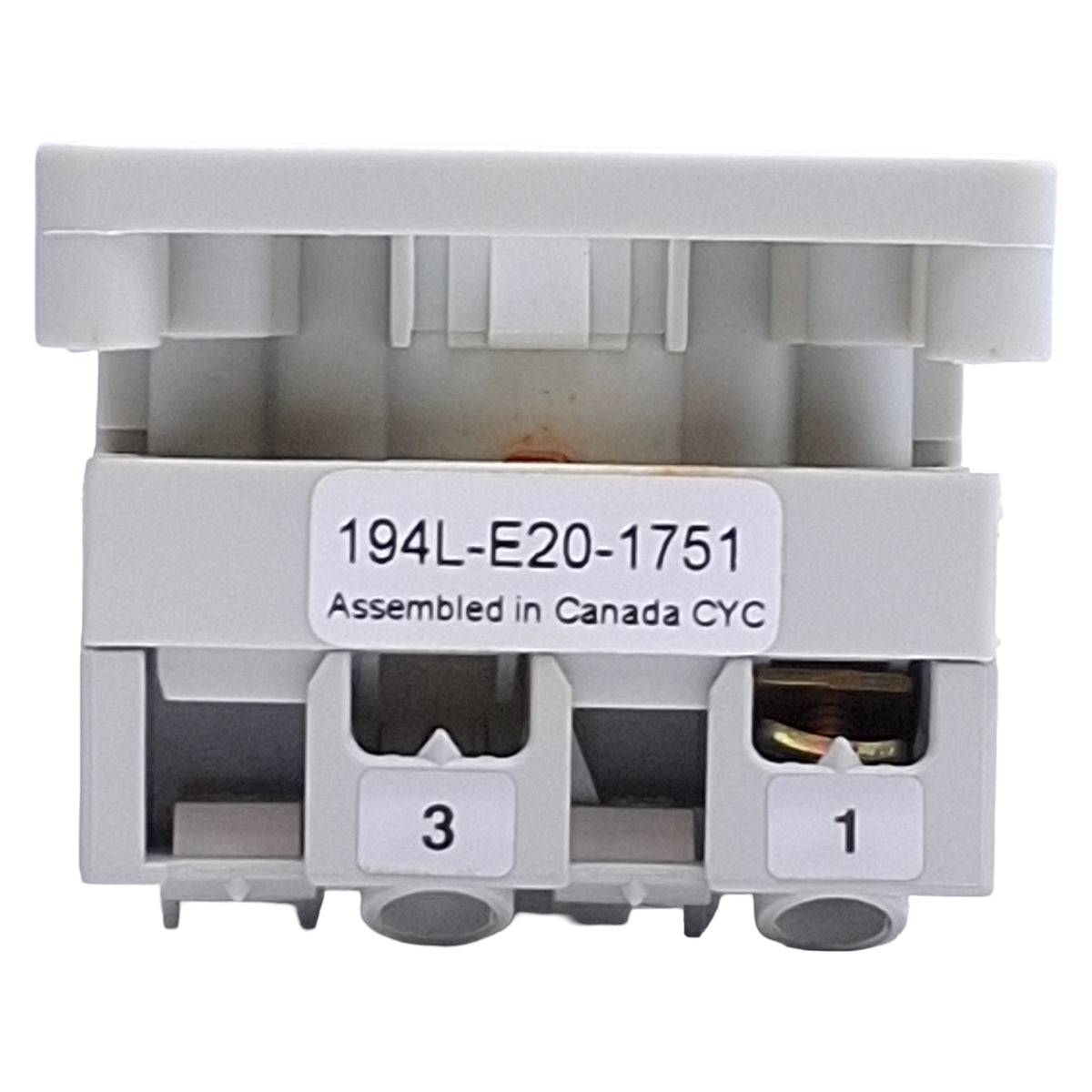Used Allen Bradley 194L-E20-1751 Ser. A Load Disconnect Switch 1-Pole, 20A 600VAC