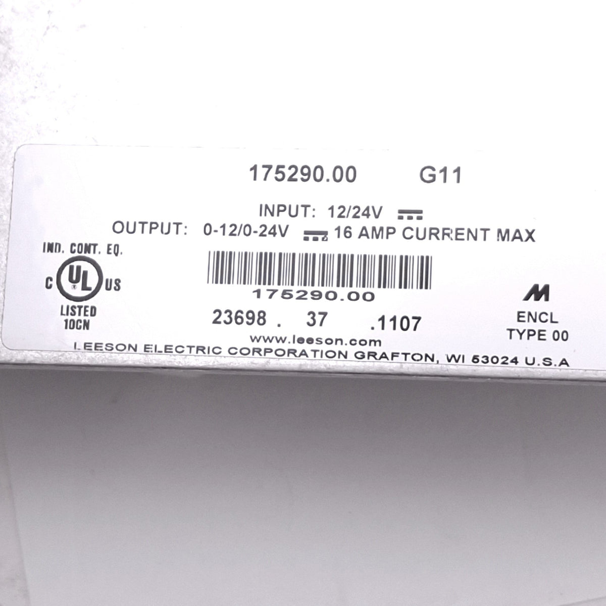 New Leeson 175290.00 Speedmaster Adjustable Speed Drive, 12/24VDC, 16A Max, 40:1