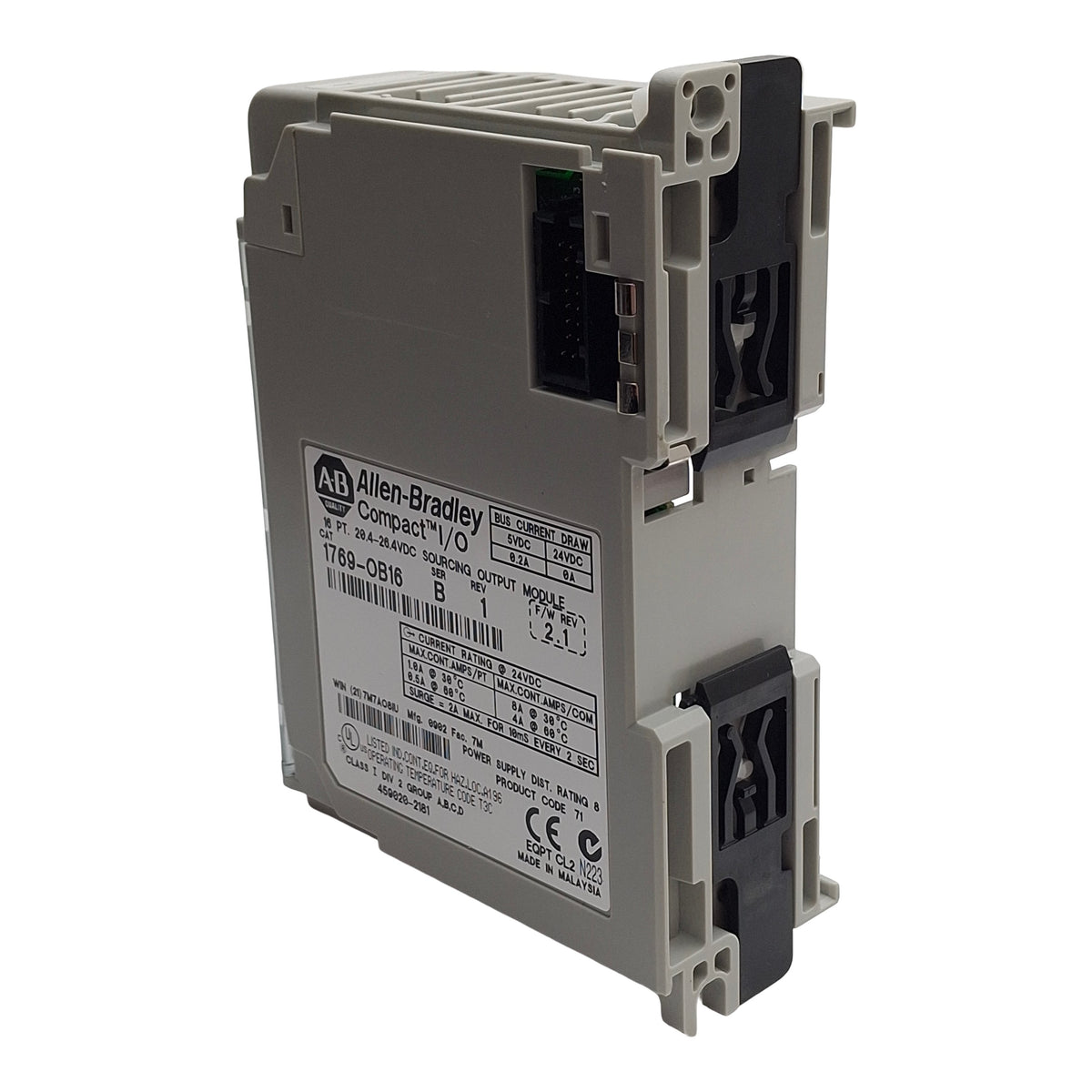 New – Open box Allen Bradley 1769-OB16 Compact I/O PLC Output Module, 16-Point 24VDC Sourcing