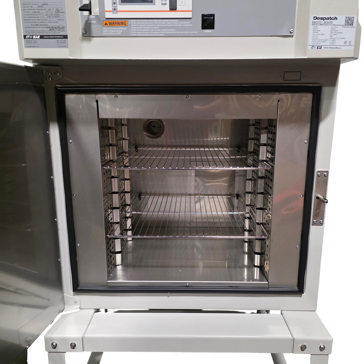 Used Despatch LFC1-38-8 High Performance Flammable Solvent Oven 3.8CuFt, 240VAC 1Ph