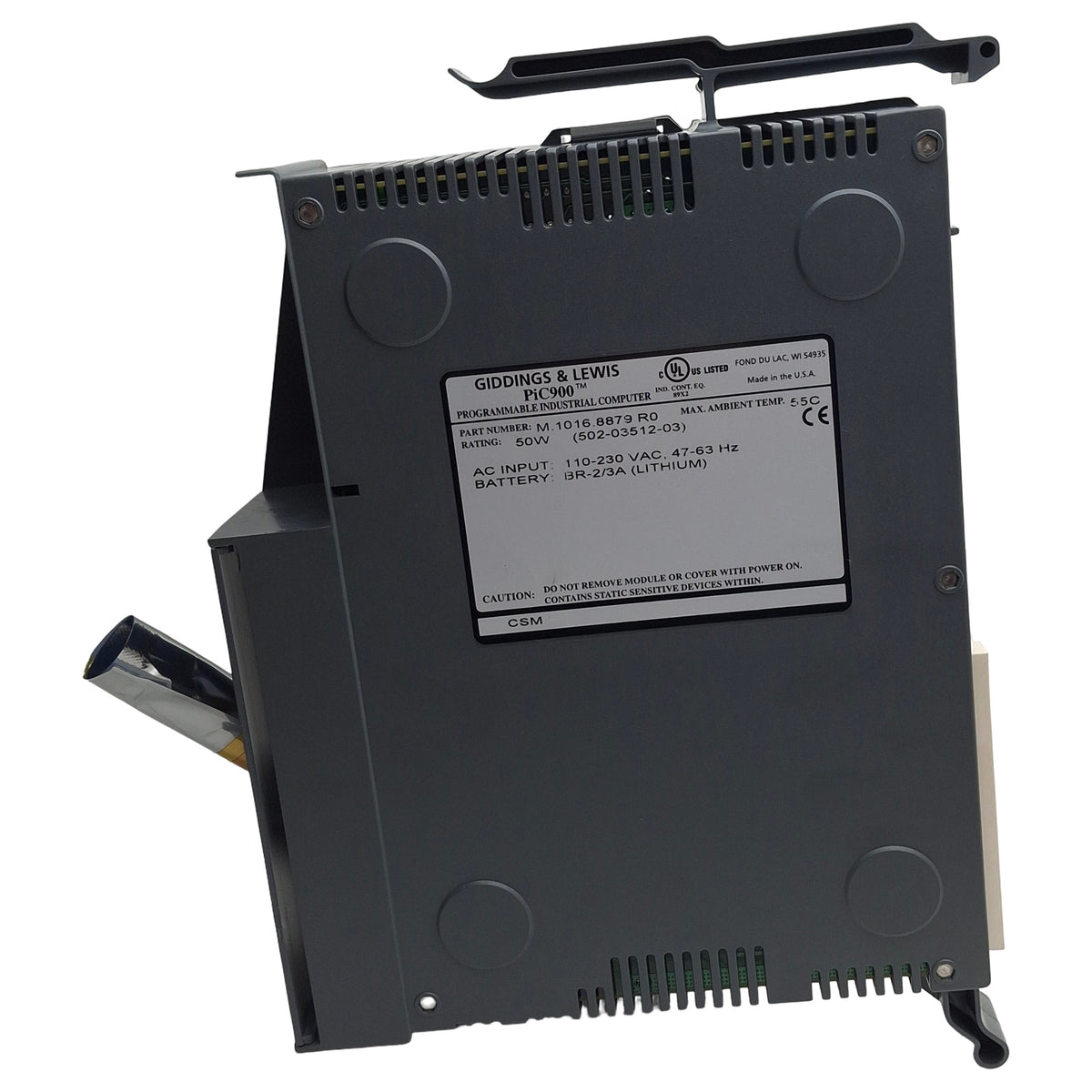 New Giddings & Lewis M.1016.8879 PiC900 PLC Power Supply CSM Module 110-230VAC IN