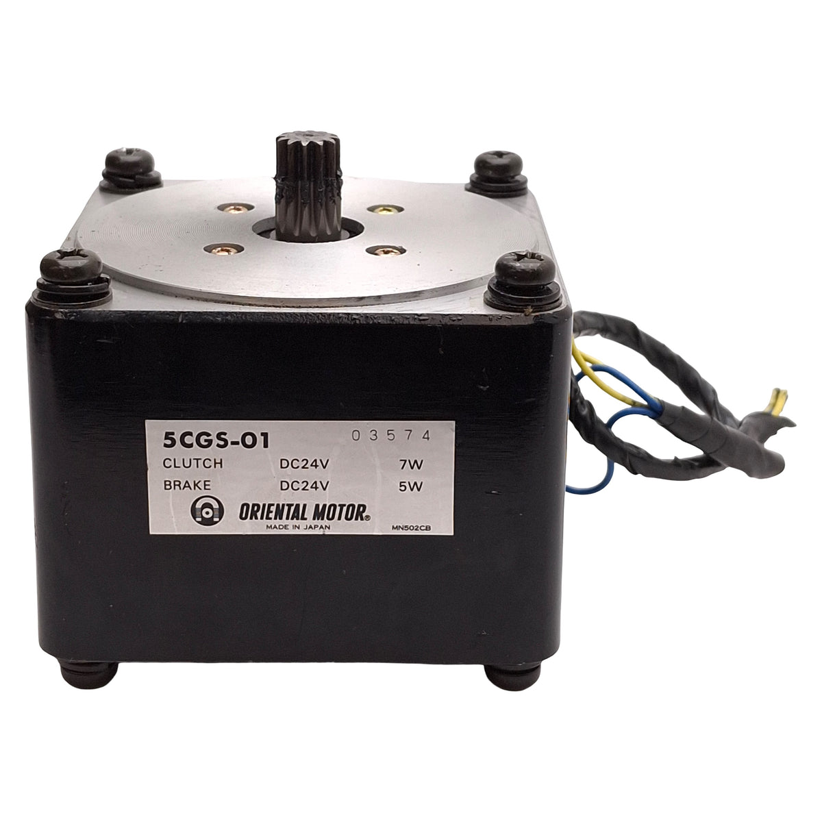 Used Oriental Motor 5CGS-01 Clutch Brake For GS-Series Motors & Gearheads, 24VDC