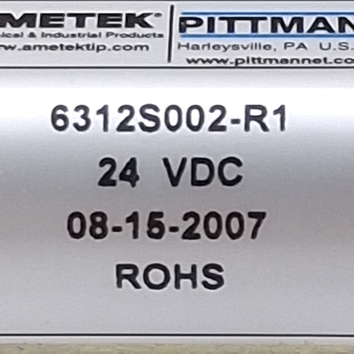 New Ametek Pittman 6312S002-R1 Brushed DC Motor, 24VDC, 8260RPM, ø22mm Frame
