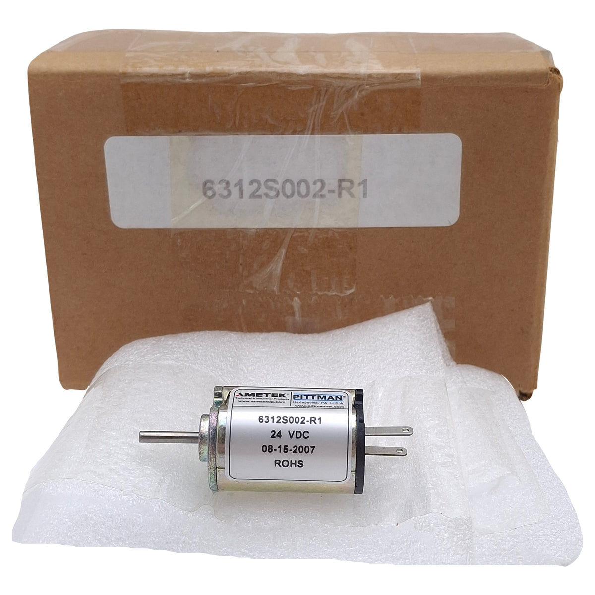 New Ametek Pittman 6312S002-R1 Brushed DC Motor, 24VDC, 8260RPM, ø22mm Frame