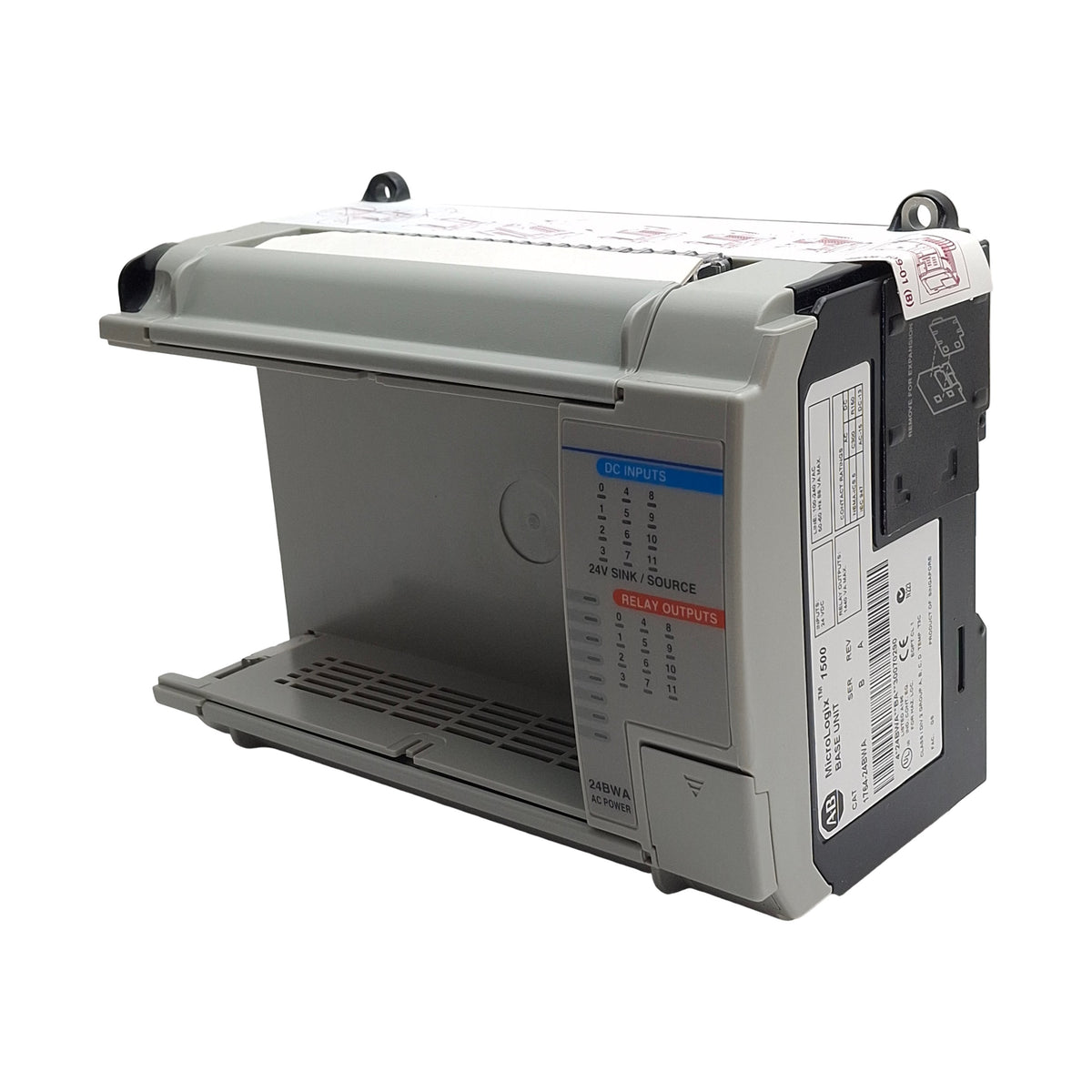 New – Open box Allen Bradley 1764-24BWA Ser B Rev A MicroLogix 1500 Controller Base Unit 24 I/O