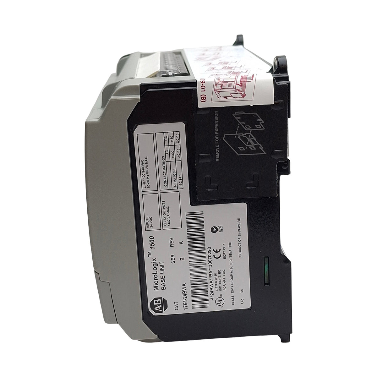 New – Open box Allen Bradley 1764-24BWA Ser B Rev A MicroLogix 1500 Controller Base Unit 24 I/O