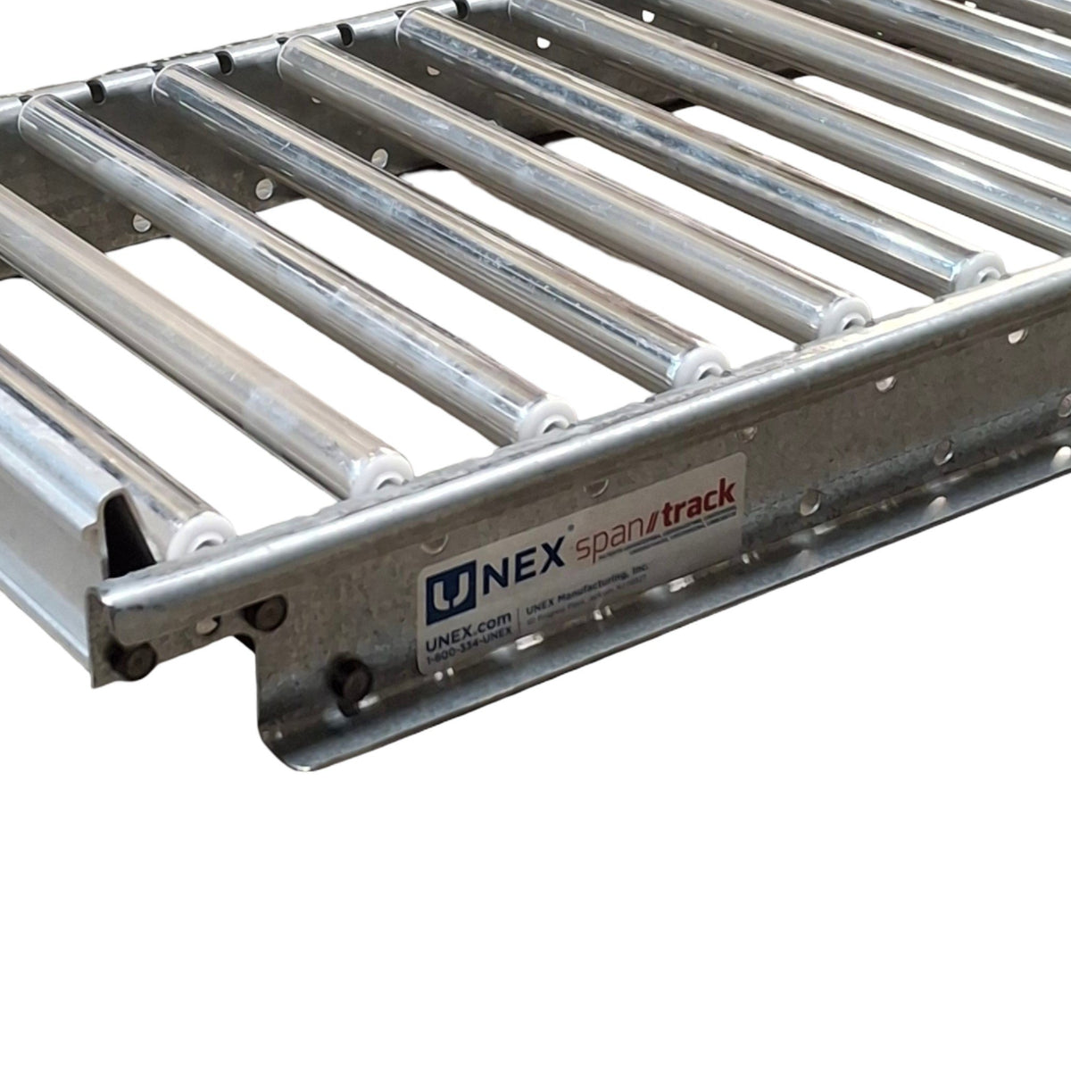 New UNEX 98S2R122x60 Span//Track Light Duty Roller Lanes 12"(W) x 60"(L)