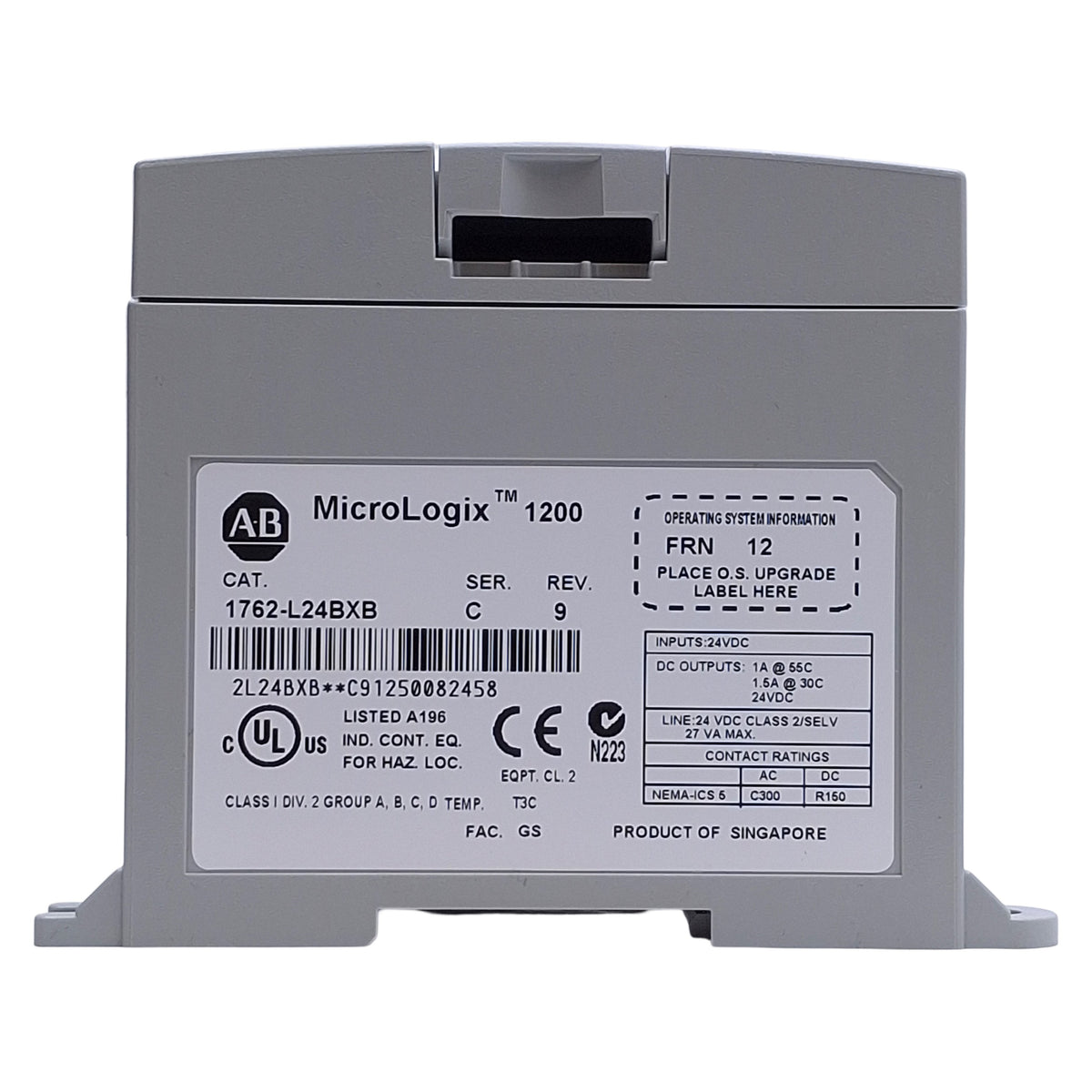 New Allen Bradley 1762-L24BXB Micrologix 1200 PLC 14 Input/10 Output, 24 Point 24VDC