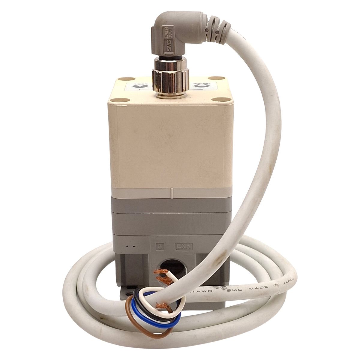 Used SMC ITV2050-01N2L4 Electro-Pneumatic Regulator, 0.7-130psi Set, 4-20mA, 1/4NPT