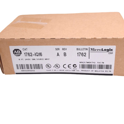 New Allen Bradley 1762-IQ16 Ser A MicroLogix Digital Input Module, 16-Point 24VDC
