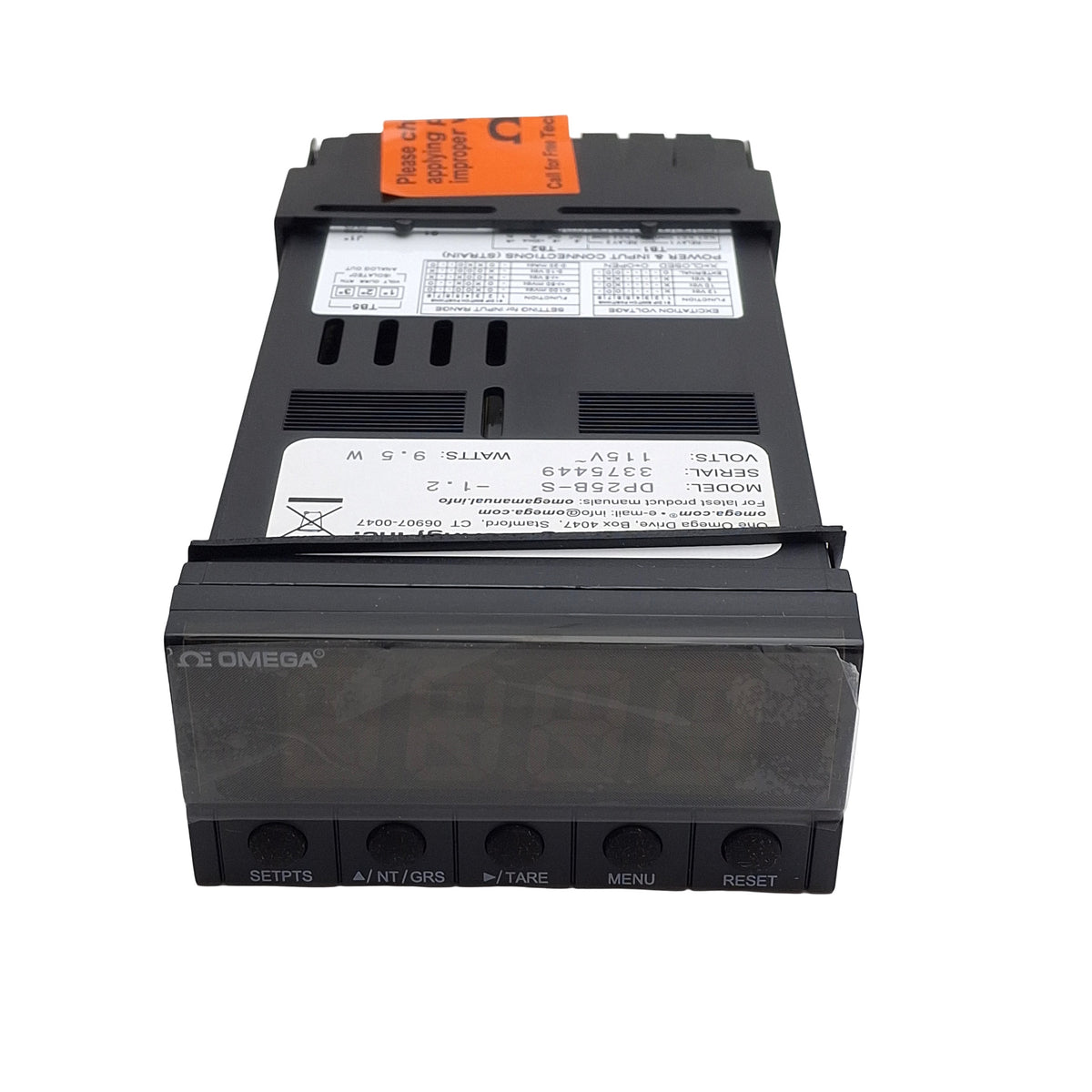 New Omega Engineering DP25B-S-1.2 Panel Meter, 1/8DIN, 115VAC, 2-Relay Outputs