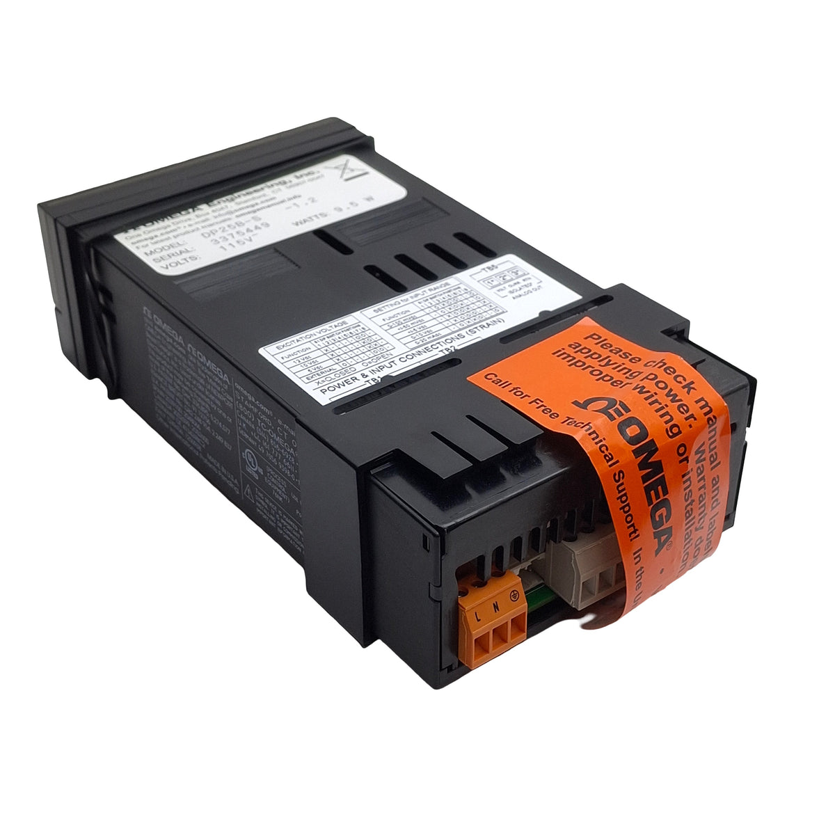New Omega Engineering DP25B-S-1.2 Panel Meter, 1/8DIN, 115VAC, 2-Relay Outputs