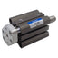 Used Bimba EFDT-2525 Double-End Pneumatic Cylinder, ø25mm Bore, 25mm Stroke, M5x0.8