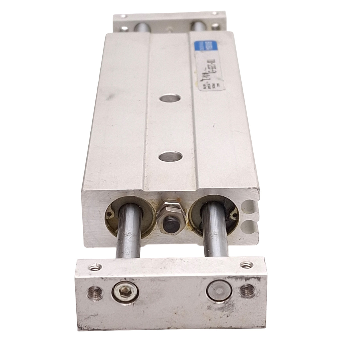 Used Bimba TBD-1235-EM Double Rod Cylinder, ø12mm Bore, 35mm Stroke, #10-32, 140psi