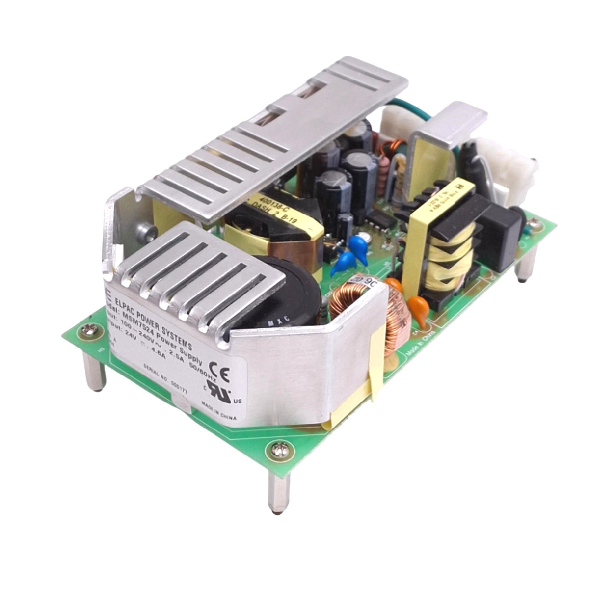 Used ELPAC Power Systems MSM7524 Power Supply, 100-240VAC In, 24VDC 4.6A Out 110W Max