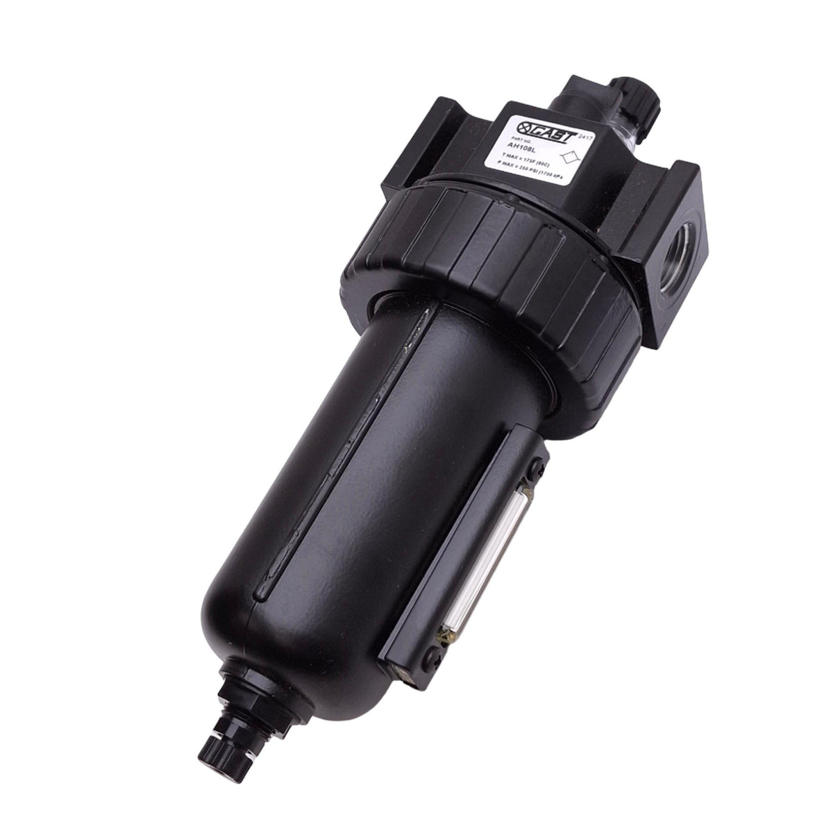 New Gast AH108L Compressed Air Mist Lubricator, 1/2in NPTF, 90 SCFM, 250psi Max