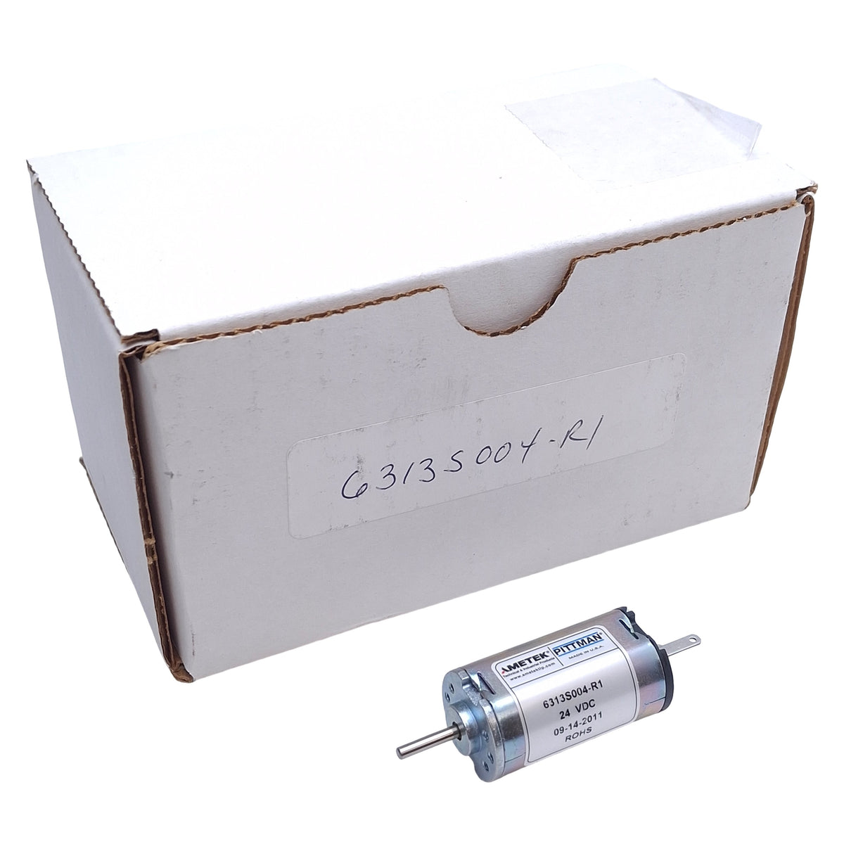 New Ametek 6313S004-R1 Brush Commutated DC Motor, 22mm, 24VDC, ø2.5mm Shaft