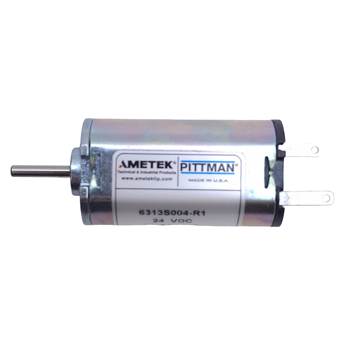New Ametek 6313S004-R1 Brush Commutated DC Motor, 22mm, 24VDC, ø2.5mm Shaft