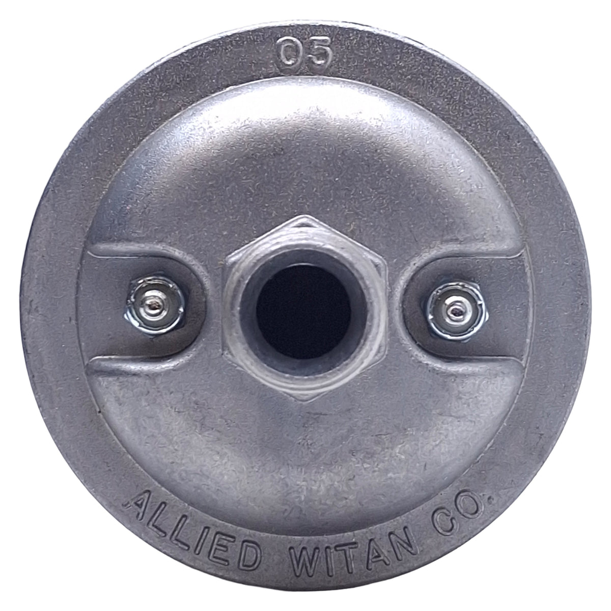 New Alwitco V05 0112005 Vacuum Pump Exhaust Muffler 1/2 NPT, ø3.15in x 6in, 150psi