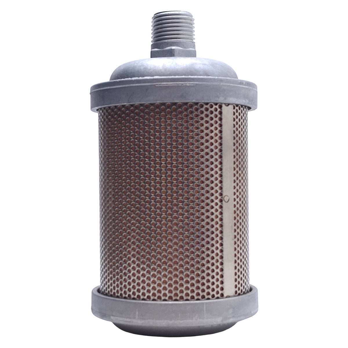 New Alwitco V05 0112005 Vacuum Pump Exhaust Muffler 1/2 NPT, ø3.15in x 6in, 150psi