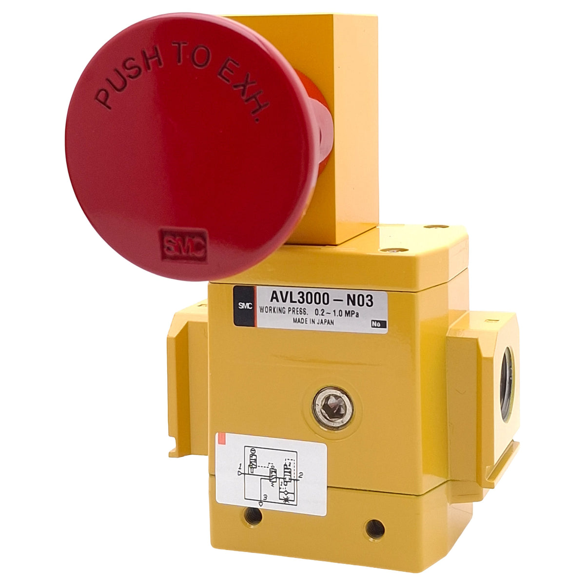 New SMC AVL3000-N03 Soft Start-Up Valve With Manual Lockout, 3/8in NPT, 0.2-1.0MPa