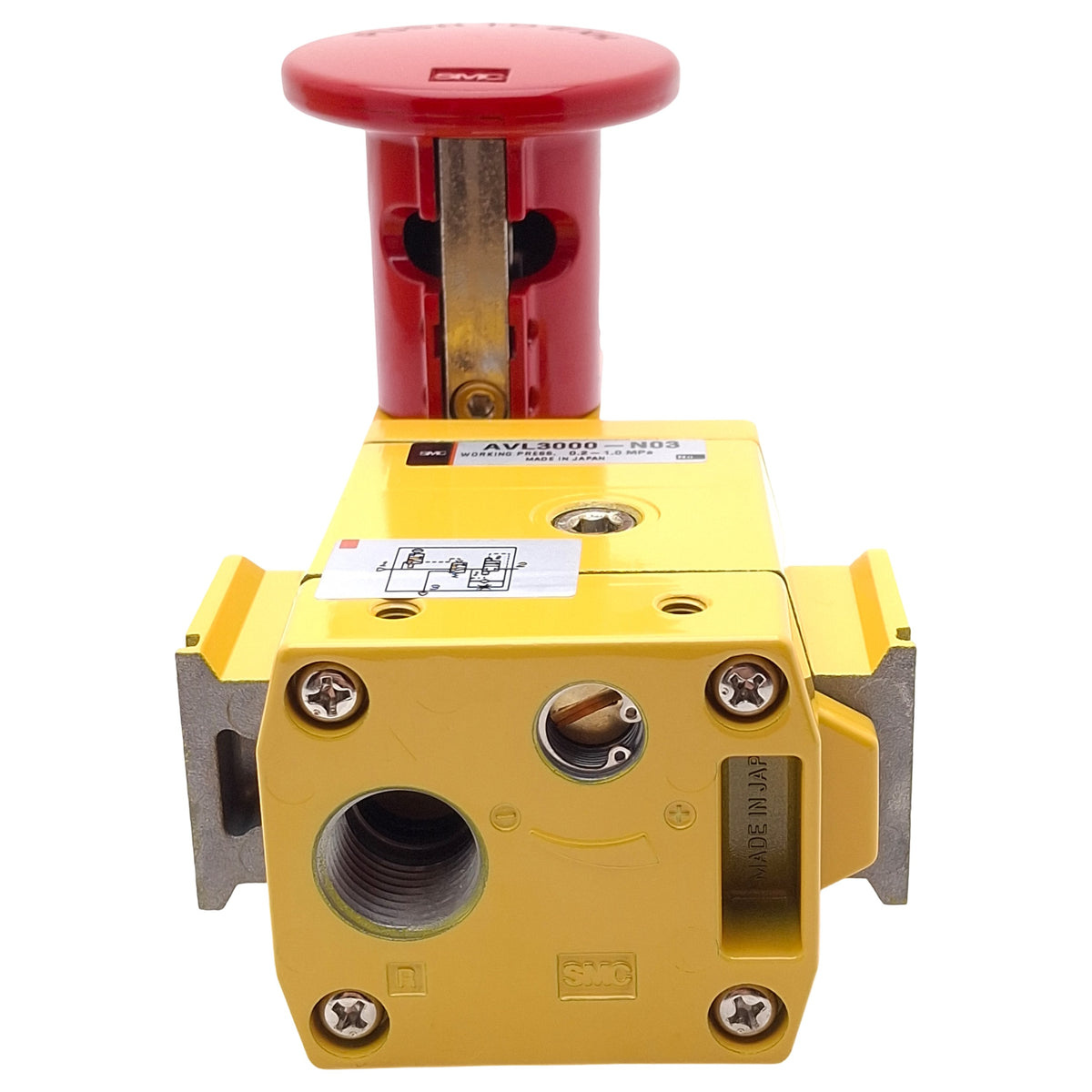 New SMC AVL3000-N03 Soft Start-Up Valve With Manual Lockout, 3/8in NPT, 0.2-1.0MPa