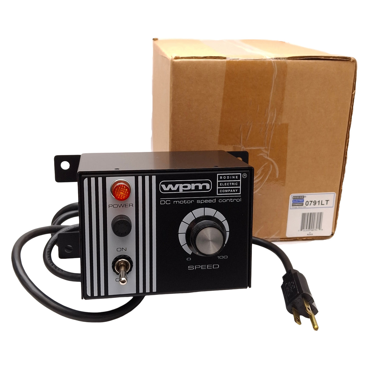 New Bodine WPM-2137E1 0791 DC Motor Speed Control, 7/16HP, 0-130VDC OUT, 115VAC IN