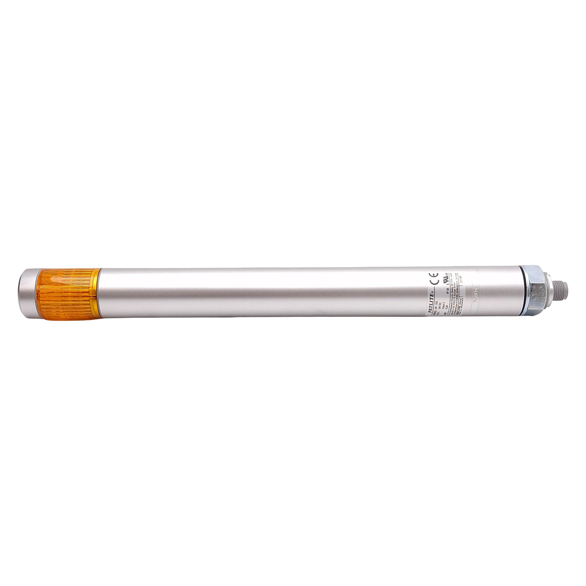 New Patlite MP-102C-Y LED Signal Tower, 1-Tier, ø30mm, Amber, M12 4-Pin Male, 24VDC