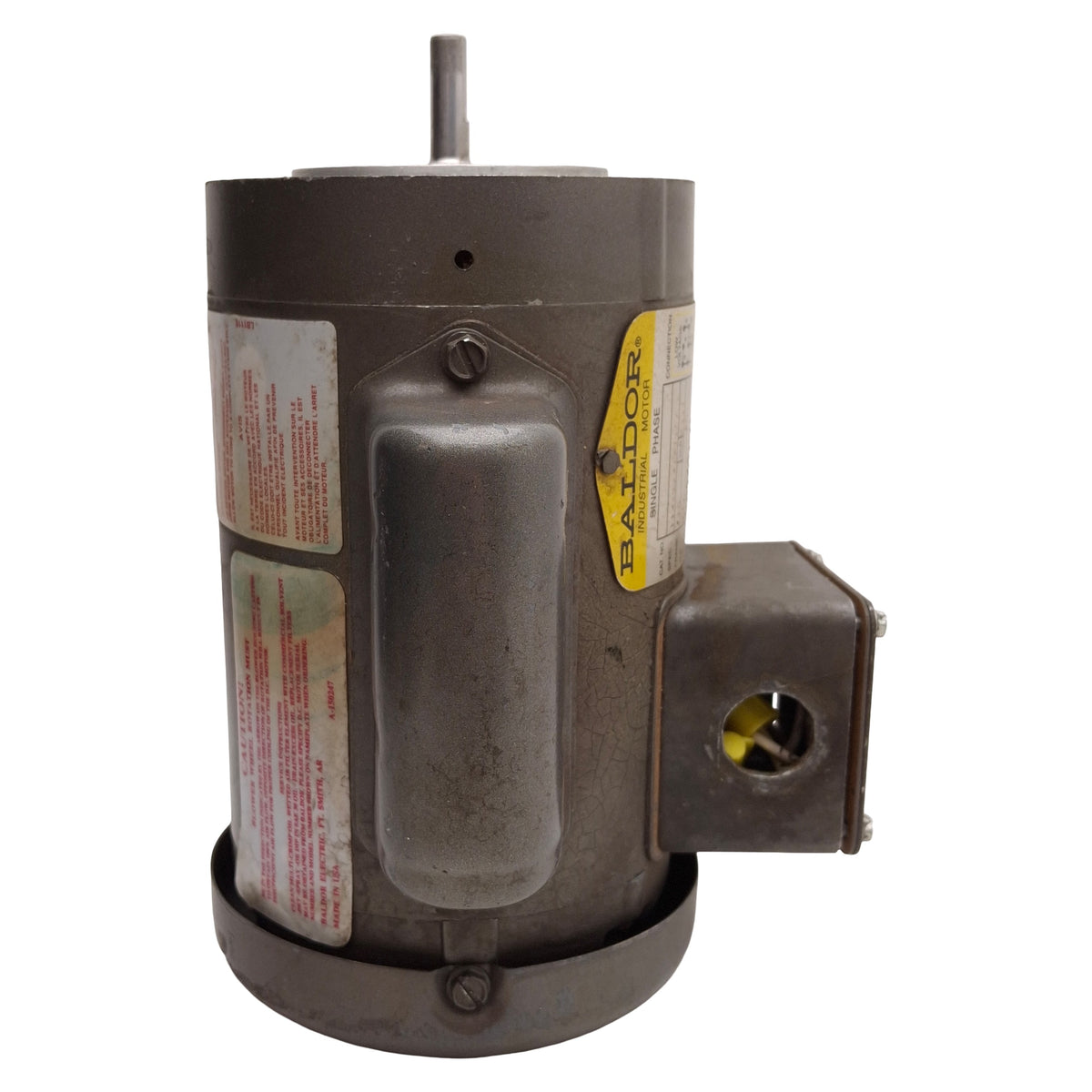 Used Baldor 33-899-127902 AC Motor, 0.13HP, 120/240VAC, 3850-3450rpm, NEMA 42C