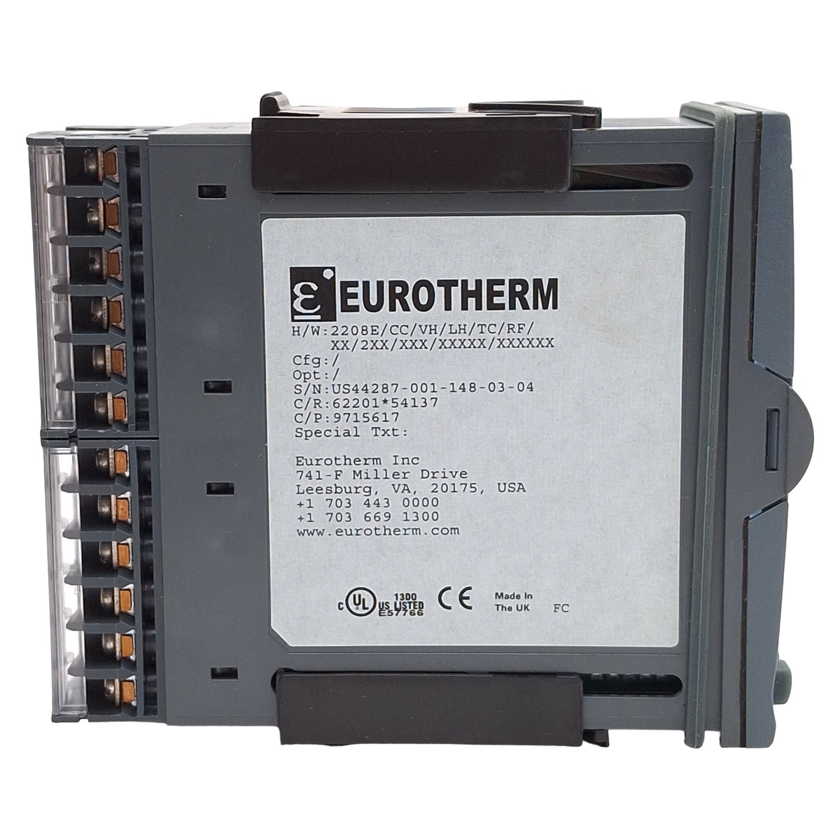 New Eurotherm 2208E/CC/VH/LH/TC/RF/XX/2XX/XXX PID Controller, 100-240VAC, 1/8 DIN