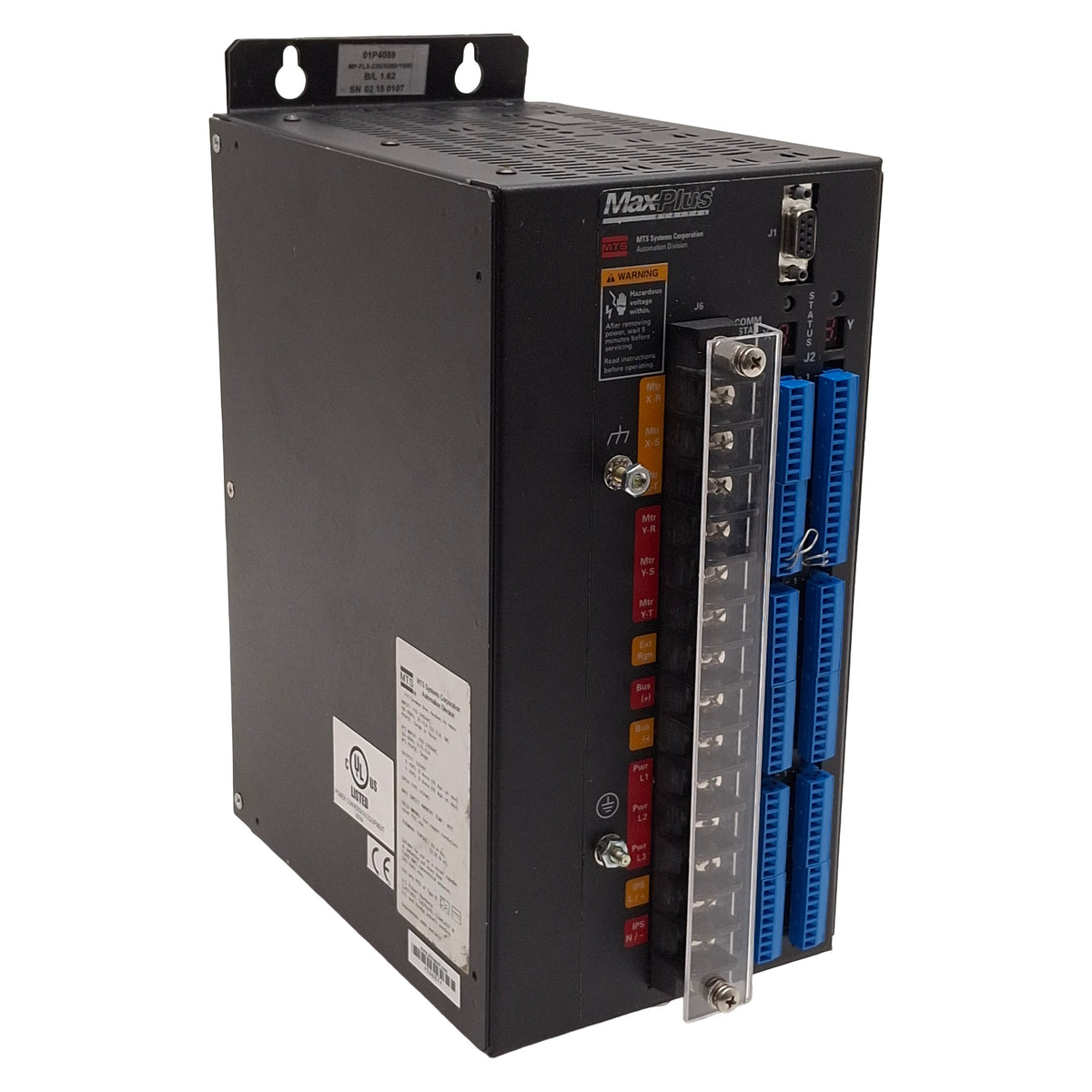 Used MTS MP-FLX-230/X08B/Y08B Max Plus Servo Amplifier, 2-Axis, 8A/axis, 110-240VAC