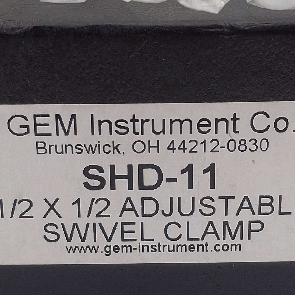 New – Open box Gem Instruments SHD-11 Heavy Duty Dual Handle Swivel Clamp, 1/2in x 1/2in