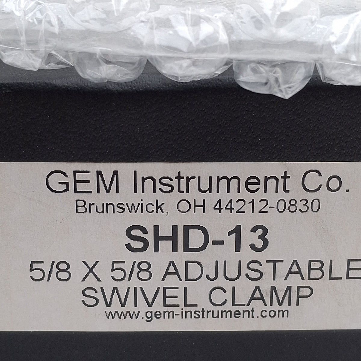 New – Open box Gem Instruments SHD-13 Heavy Duty Dual Handle Swivel Clamp, 5/8in x 5/8in