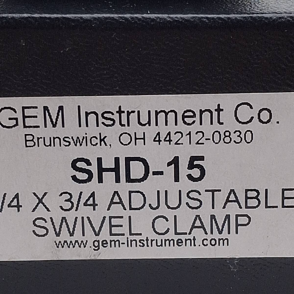 New – Open box Gem Instruments SHD-15 Heavy Duty Dual Handle Swivel Clamp, 3/4in x 3/4in