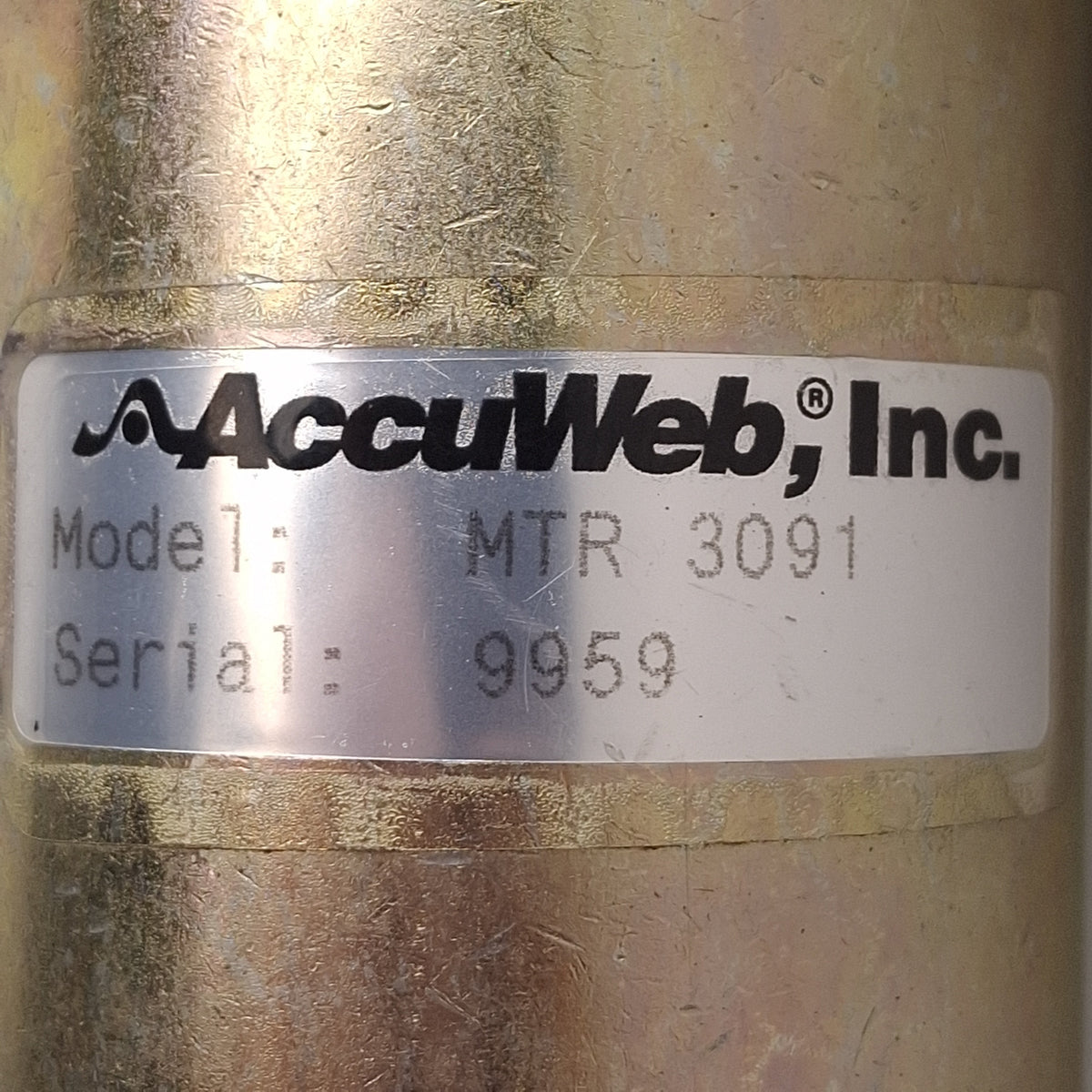 Used AccuWeb MME-1 7300-01 Web Guide Linear Actuator, 1/10HP, 1in Stroke, 48VDC
