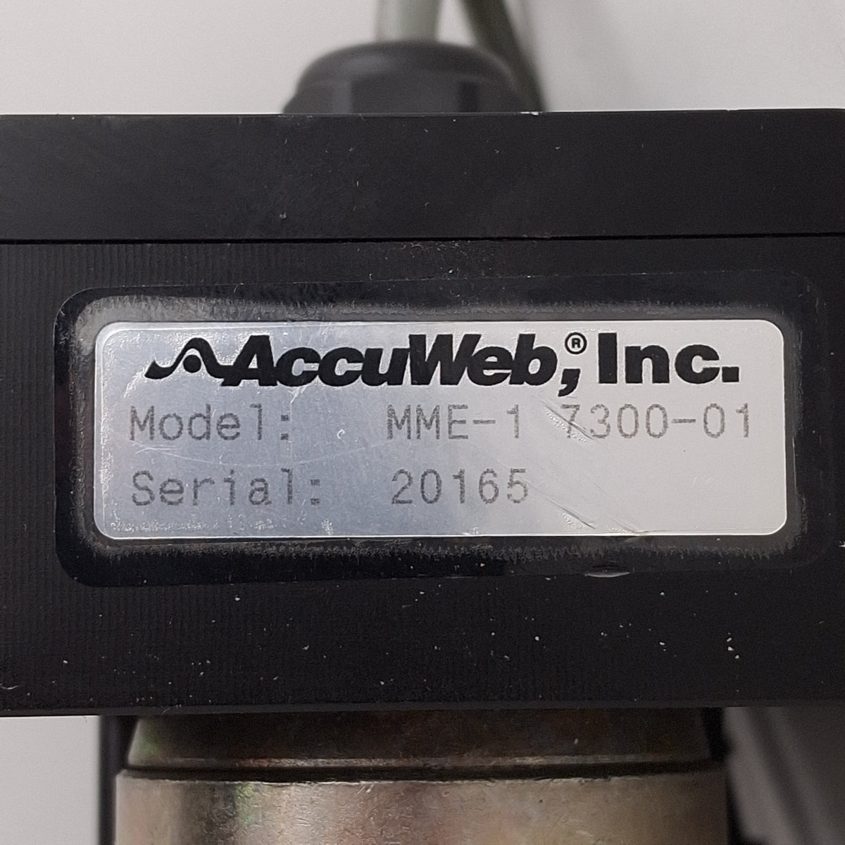Used AccuWeb MME-1 7300-01 Web Guide Linear Actuator, 1/10HP, 1in Stroke, 48VDC